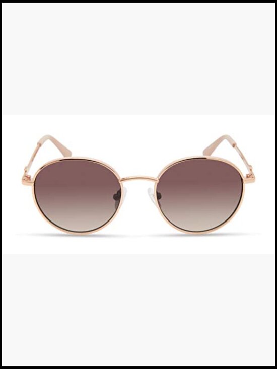 Classic Round Sunglasses with Rose Gold Metal Frame main image 7